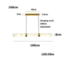 GobekUsa LED Marble Hanging Lamps - White Alabaster