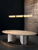 GobekUsa LED Marble Hanging Lamps - White Alabaster