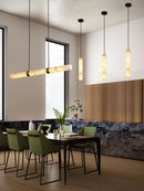 GobekUsa LED Marble Hanging Lamps - White Alabaster