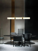 GobekUsa LED Marble Hanging Lamps - White Alabaster