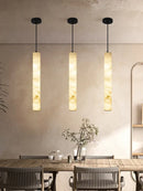 GobekUsa LED Marble Hanging Lamps - White Alabaster