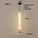 GobekUsa LED Marble Hanging Lamps - White Alabaster
