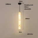 GobekUsa LED Marble Hanging Lamps - White Alabaster