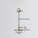 GobekUsa LED Marble Pendant Lamp: Modern Luxury Hanging Light for Home, Restaurant & Bedroom