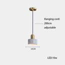 GobekUsa LED Marble Stone Pendant Light for Dining Room