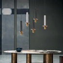 GobekUsa LED Marble Stone Pendant Light for Dining Room