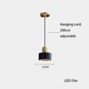 GobekUsa LED Marble Stone Pendant Light for Dining Room