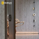GobekUsa LED Marble Wall Lights - Black Metal Sconces for Living Room, Stairs & Aisle