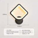 Modern black & white led metal acrylic wall light bedroom sconce by Decorbites