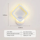 Modern black & white led metal acrylic wall light bedroom sconce by Decorbites