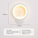 Modern black & white led metal acrylic wall light bedroom sconce by Decorbites