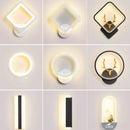 Modern black & white led metal acrylic wall light bedroom sconce by Decorbites