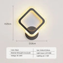 Modern black & white led metal acrylic wall light bedroom sconce by Decorbites