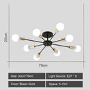 GobekUsa LED Metal Chandeliers for Living Room - Stylish Ceiling Light for Home Decor