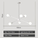 GobekUsa LED Metal Chandeliers for Living Room - Stylish Ceiling Light for Home Decor