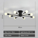 GobekUsa LED Metal Chandeliers for Living Room - Stylish Ceiling Light for Home Decor