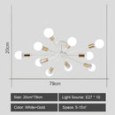 GobekUsa LED Metal Chandeliers for Living Room - Stylish Ceiling Light for Home Decor