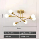 GobekUsa LED Metal Chandeliers for Living Room - Stylish Ceiling Light for Home Decor