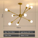 GobekUsa LED Metal Chandeliers for Living Room - Stylish Ceiling Light for Home Decor