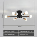 GobekUsa LED Metal Chandeliers for Living Room - Stylish Ceiling Light for Home Decor