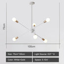 GobekUsa LED Metal Chandeliers for Living Room - Stylish Ceiling Light for Home Decor
