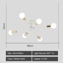 GobekUsa LED Metal Chandeliers for Living Room - Stylish Ceiling Light for Home Decor