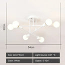 GobekUsa LED Metal Chandeliers for Living Room - Stylish Ceiling Light for Home Decor