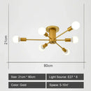 GobekUsa LED Metal Chandeliers for Living Room - Stylish Ceiling Light for Home Decor