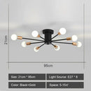 GobekUsa LED Metal Chandeliers for Living Room - Stylish Ceiling Light for Home Decor