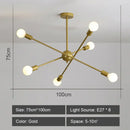GobekUsa LED Metal Chandeliers for Living Room - Stylish Ceiling Light for Home Decor