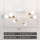 GobekUsa LED Metal Chandeliers for Living Room - Stylish Ceiling Light for Home Decor