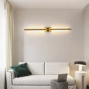 GobekUsa LED Metal Tube Wall Lamp Modern Black Gold Decor Sconce for Bedroom Foyer Bathroom