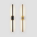 GobekUsa LED Metal Tube Wall Lamp Modern Black Gold Decor Sconce for Bedroom Foyer Bathroom