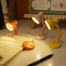 Orange pink & yellow led mini desk lamp – bedroom night light by Decorbites