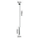 GobekUsa LED Minimalist Pendant Lamp - Black/White for Bedroom, Dining, Coffee Shop Lighting