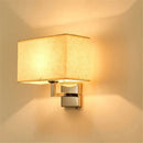 GobekUsa LED Minimalist Wall Lamps with Rectangle Texture Shade for Living Room & Bedroom