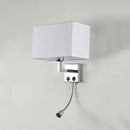 GobekUsa LED Minimalist Wall Lamps with Rectangle Texture Shade for Living Room & Bedroom