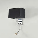GobekUsa LED Minimalist Wall Lamps with Rectangle Texture Shade for Living Room & Bedroom