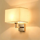 GobekUsa LED Minimalist Wall Lamps with Rectangle Texture Shade for Living Room & Bedroom