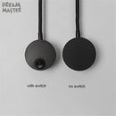 Modern black led mirror light bedside lamp bedroom reading light by Decorbites