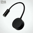 Modern black led mirror light bedside lamp bedroom reading light by Decorbites