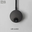 Modern black led mirror light bedside lamp bedroom reading light by Decorbites