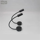 Modern black led mirror light bedside lamp bedroom reading light by Decorbites