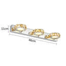 GobekUsa LED Mirror Light: Crystal Round Wall Lamps for Bathroom and Vanity