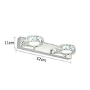 GobekUsa LED Mirror Light: Crystal Round Wall Lamps for Bathroom and Vanity