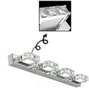 GobekUsa LED Mirror Light: Crystal Round Wall Lamps for Bathroom and Vanity