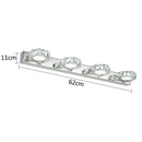 GobekUsa LED Mirror Light: Crystal Round Wall Lamps for Bathroom and Vanity