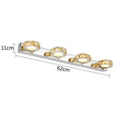 GobekUsa LED Mirror Light: Crystal Round Wall Lamps for Bathroom and Vanity