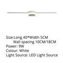GobekUsa LED Mirror Wall Sconces for Bathroom Dressing Table, Kitchen - 80cm, 60cm, 40cm