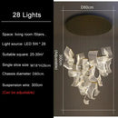 GobekUsa LED Modern Ceiling Chandelier for Living Room Staircase Restaurant Attic Home